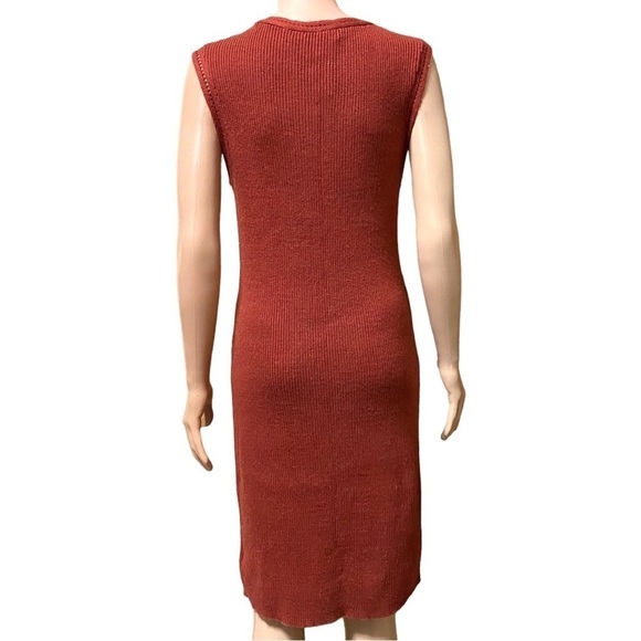 NWT Cupcakes and Cashmere Brick Ribbed Sweater Dress - Picture 2 of 9